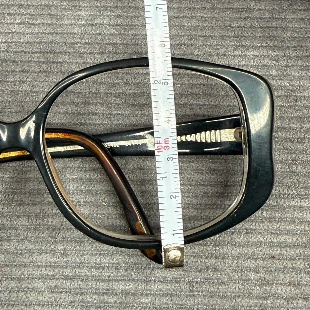 Ralph Lauren RA5102 Black Tortoise Rectangular Y2k Eyeglasses Frames 56-15-130